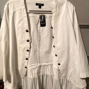 NWT Torrid Size 2 Peplum Military Jacket